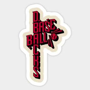 DBacks Baseball Vertical Sticker